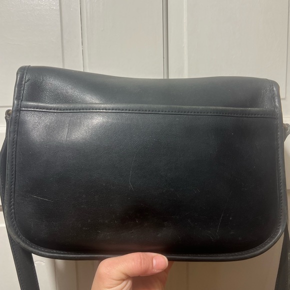 Vintage Coach City Bag: Black - Picture 4 of 12